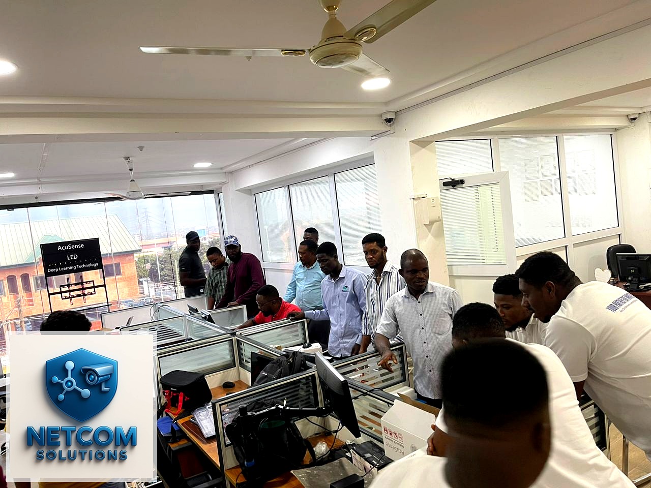 Team product training session (Hikvision AcuSense)